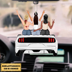 Sport Car Girl - Personalized Ornament