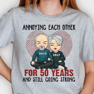 Annoying Each Other For Many Years Still Going Strong - Anniversary Gifts, Gift For Couples, Husband Wife - Personalized Unisex T-shirt