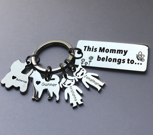 Mother's Day & Father's Day Gift! Personalized Family Name Keychain
