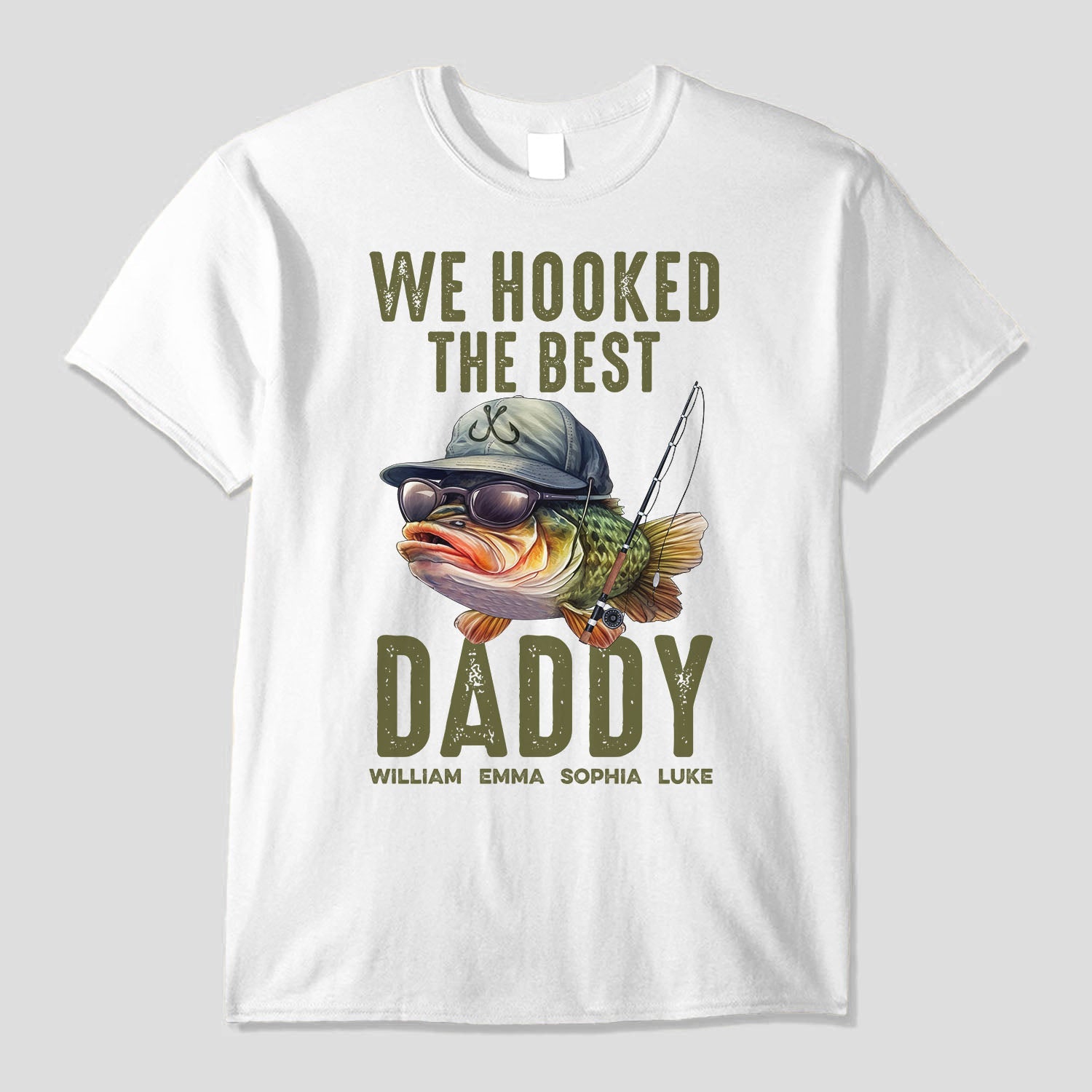 We Hooked The Best Dad, Grandpa, Papa - Personalized Shirt