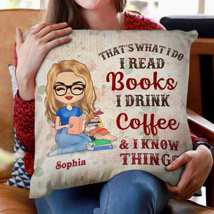 Girl Who Loves Books Reading Rose - Reading Gift - Personalized Custom Pillowcase