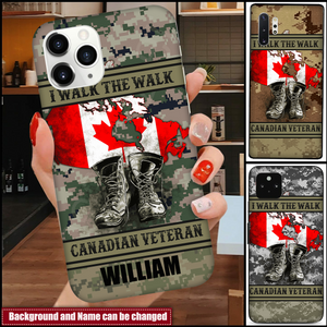 PERSONALIZED CANADIAN VETERAN PHONE CASE