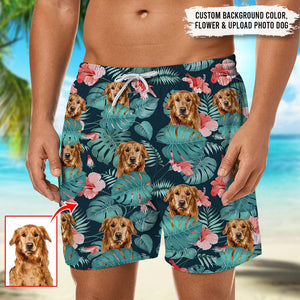 Upload Photo Dog Men's Beach Short