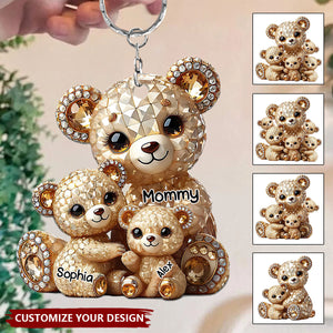 I Love You - Personalized Mother Keychain