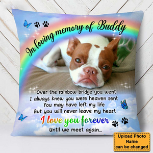 Gift For Lost Beloved Pet Pillow
