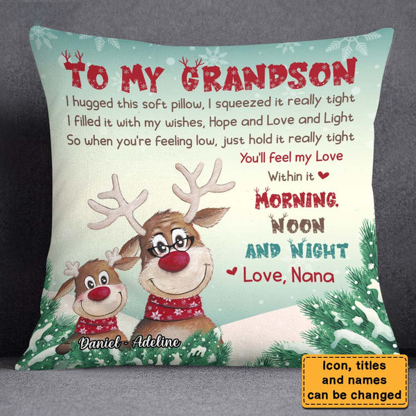 To My Grandson Pillow