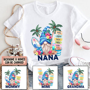 Summer Beach Dwarf Grandma Mom Kids Personalized Shirt