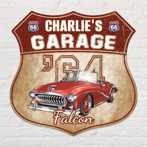 (Photo Inserted) My Garage My Car - Personalized Custom Shaped Metal Sign