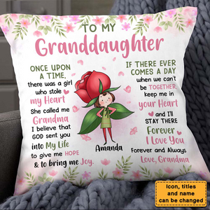 Gift For Daughter Granddaughter Flower Fairy To My Granddaughter Pillow