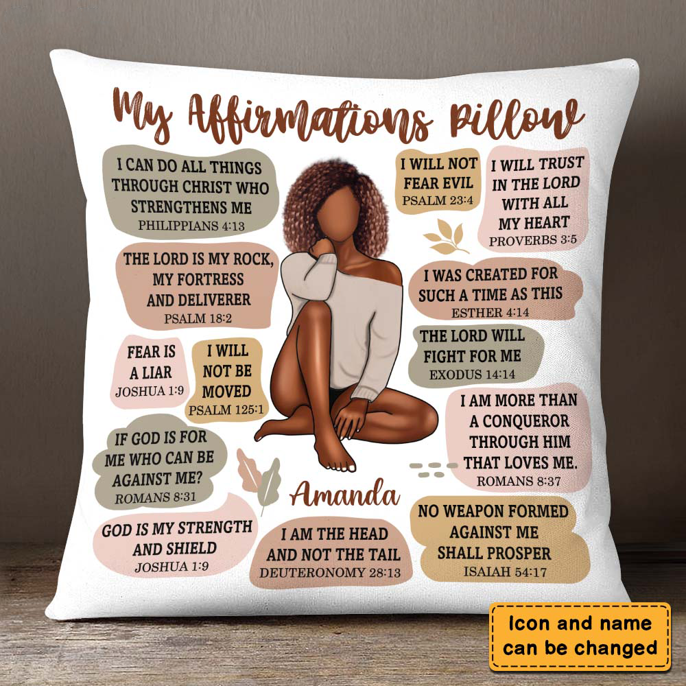 Christian Affirmation Pillow