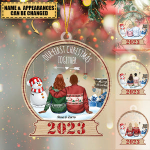 Our First Christmas Together - Personalized Acrylic Ornament
