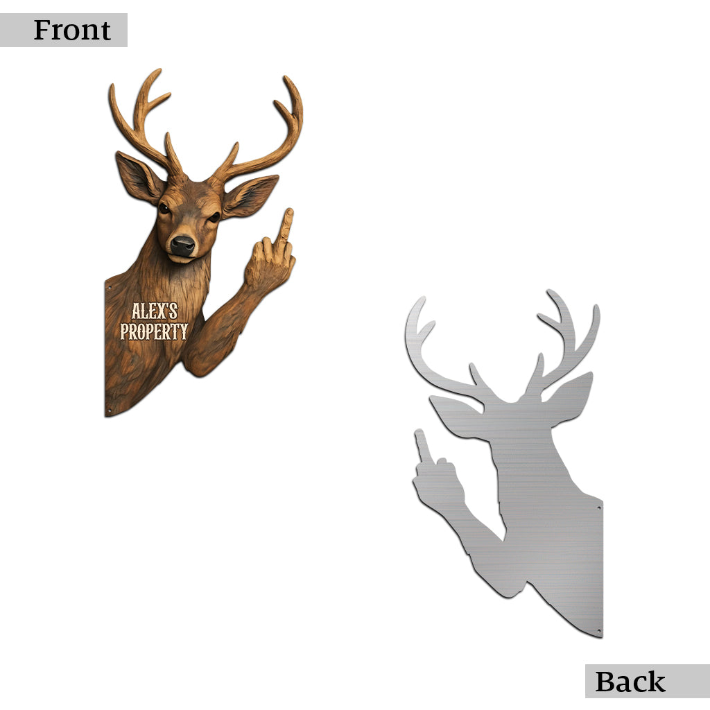 Keep Out Of Hunter's Property - Personalized Metal Sign