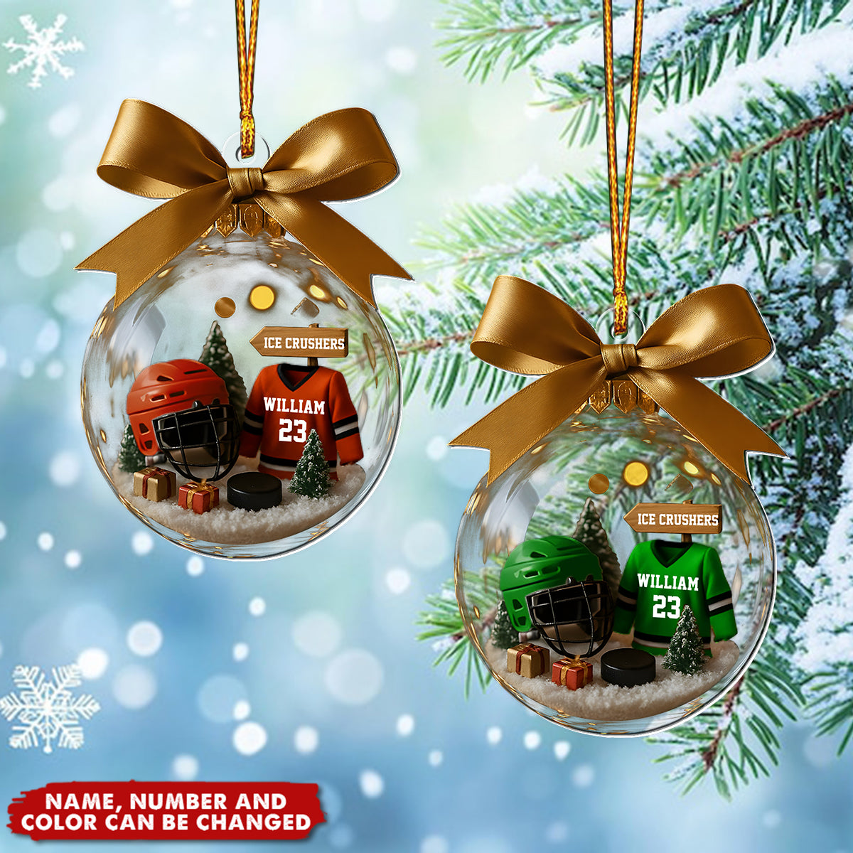 Hockey Season Is Coming - Personalized Christmas Acrylic Ornament