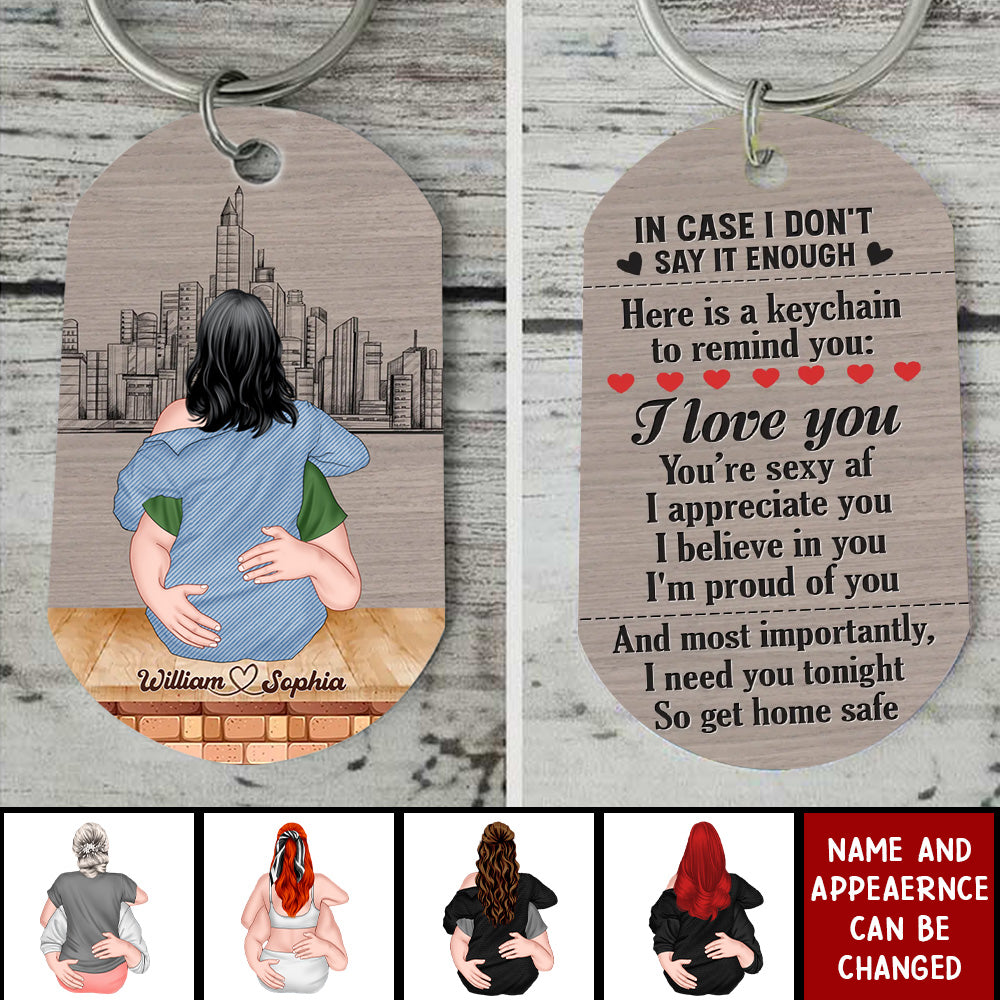 Custom Personalized Sexy Couple Keychain - Gift Idea For Couple/Valentine's Day - I Need You Tonight So Get Home Safe