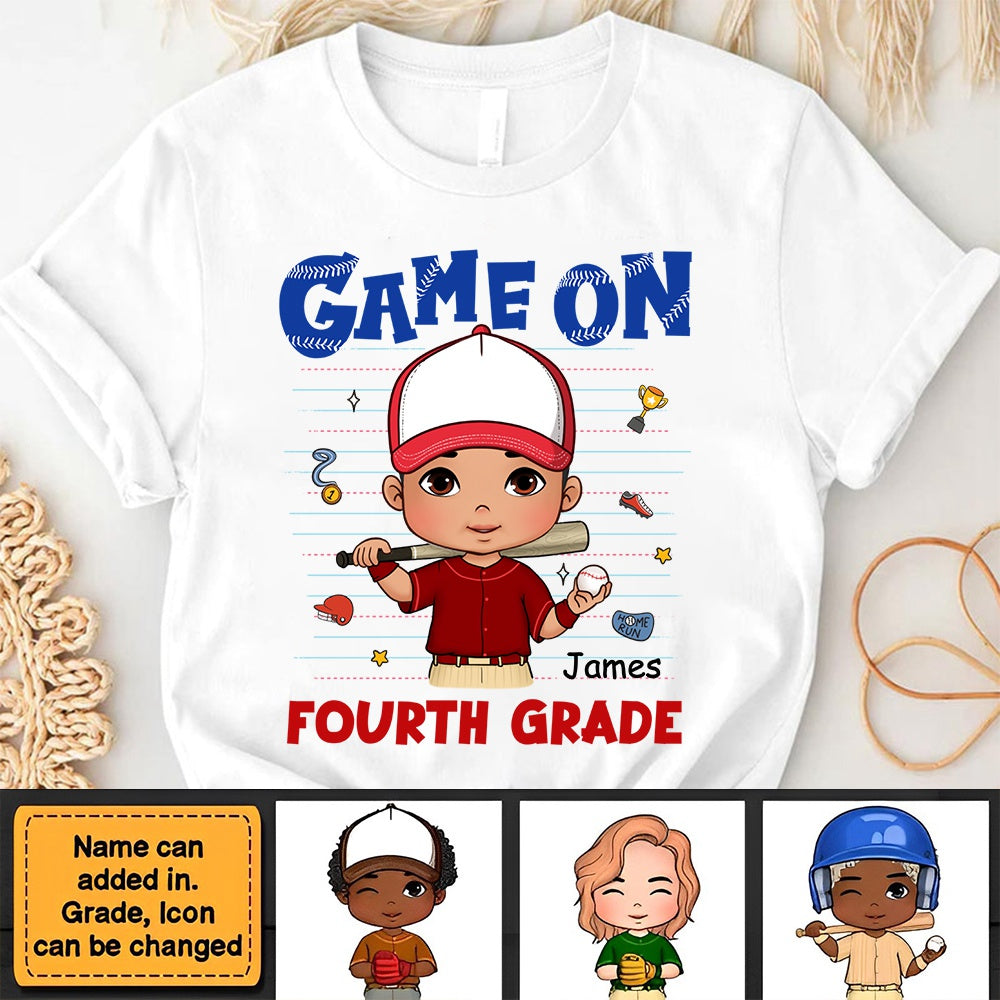 Back To School Gift For Son Grandson Baseball Kid T-shirt