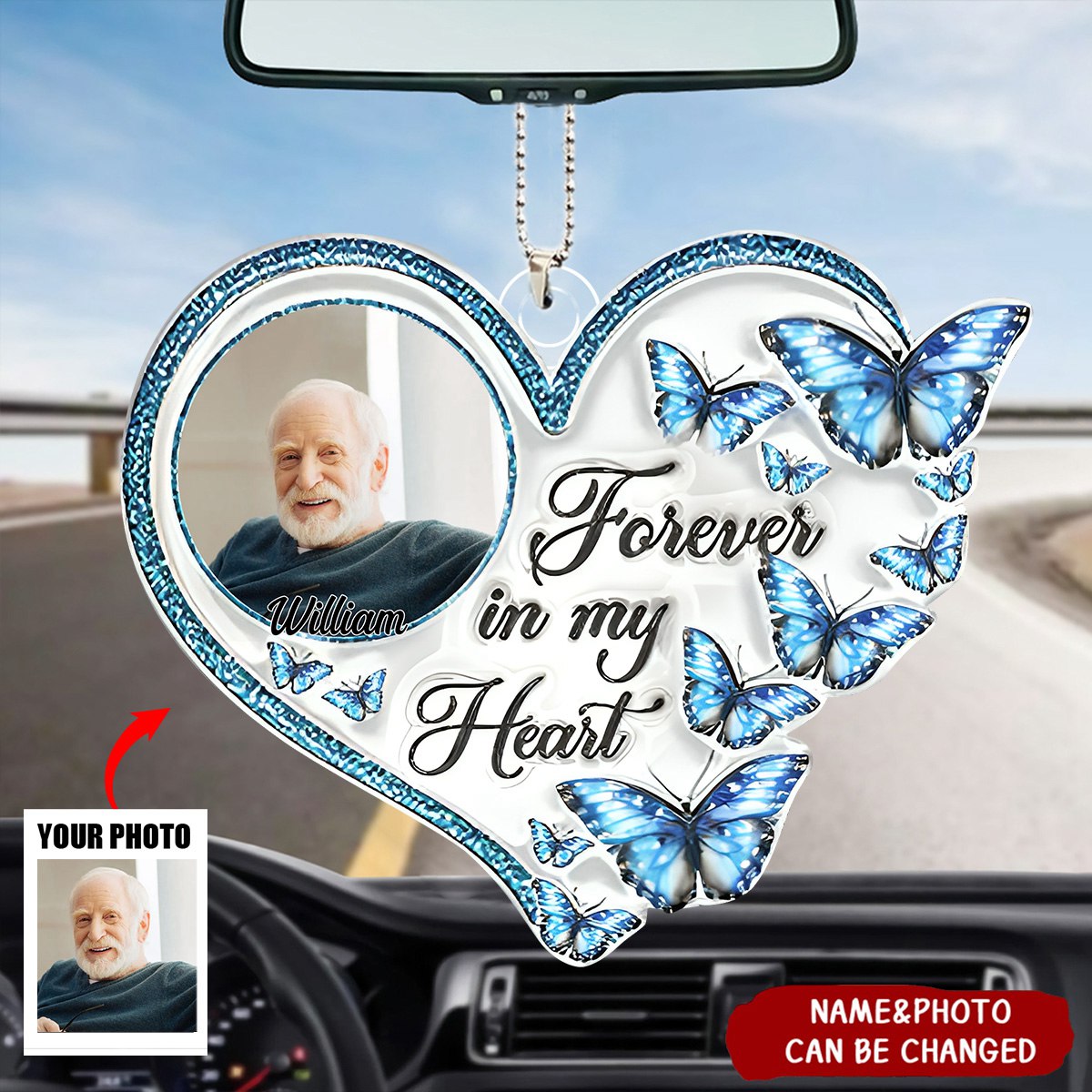 Forever In My Heart - Personalized Memorial Ornament