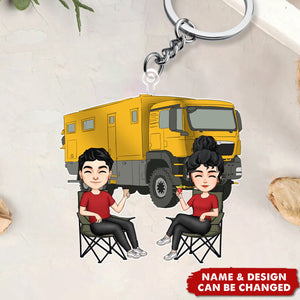 Couple Camping - Personalized Acrylic Keychain