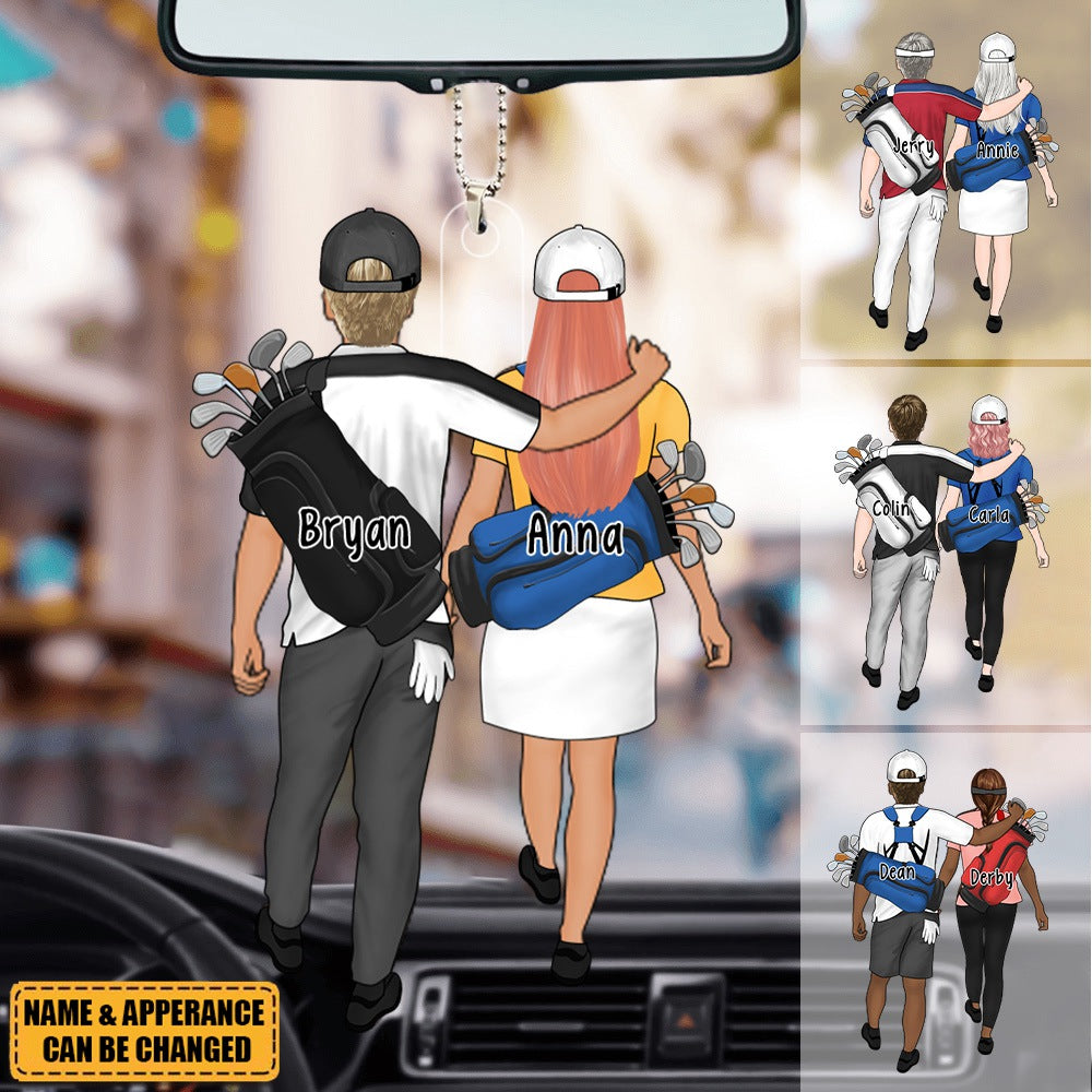 Golf Couple For Life - Personalized Acrylic Ornament, Gifts For Golf Lovers