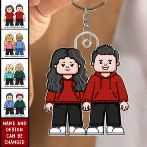 Couple Together - Personalized Keychain