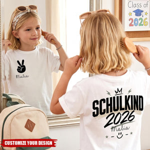 First Day of School 2026 - Personalized Kids Shirt with Name, Back to School Gift