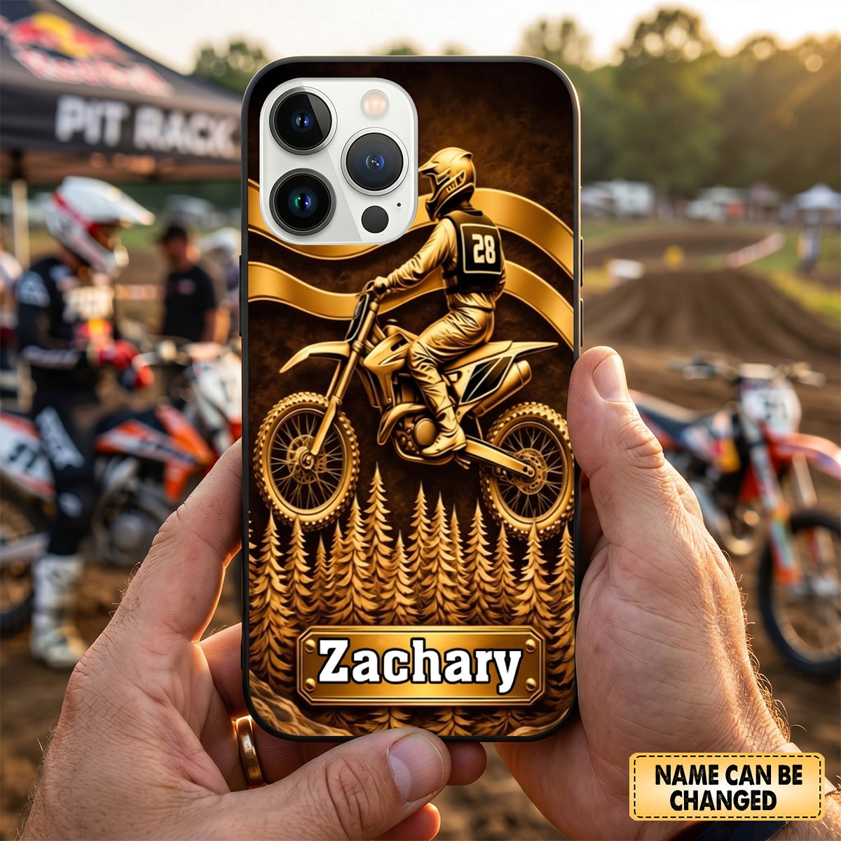 Customized Motocross Racer Phone Case, Gift For Motocross Racers, Lovers
