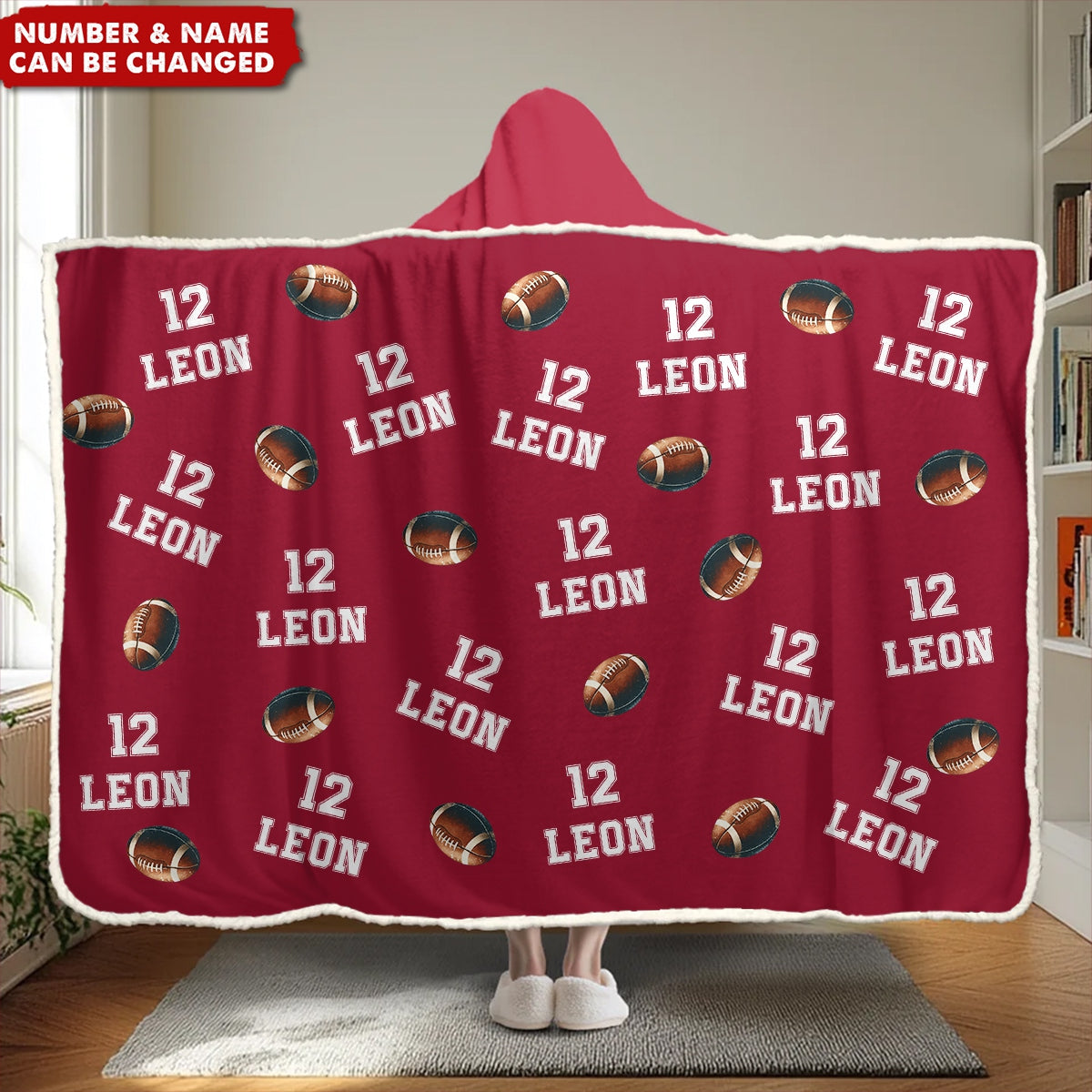 Work Hard, Dream Big - Personalized Wearable Blanket Hoodie - Christmas Gift For Sport Lovers, Sport Players