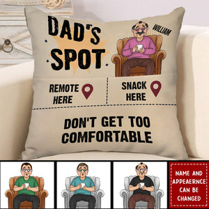 Personalized Gift For Dad Not Too Comfortable Pocket Pillow