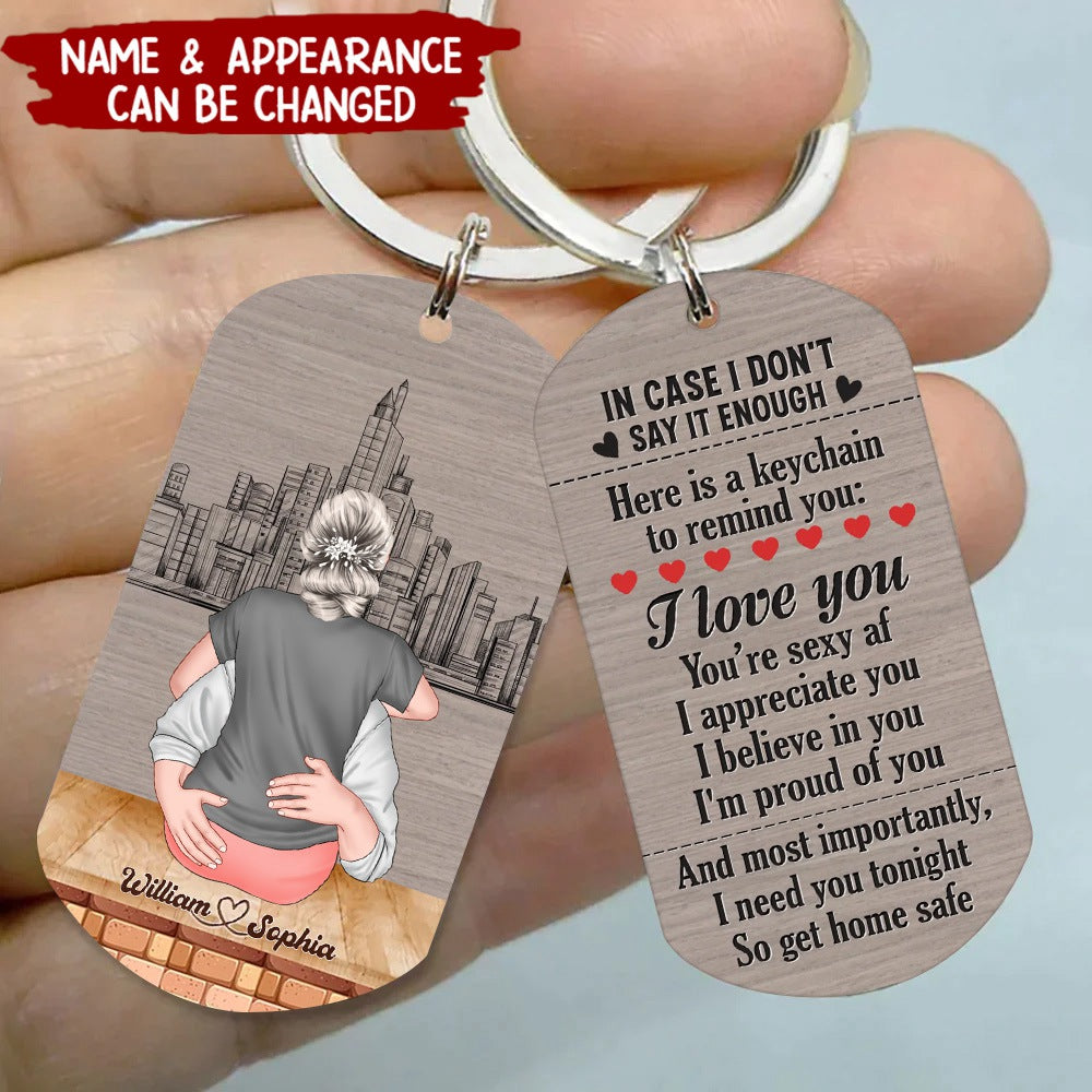 Custom Personalized Sexy Couple Keychain - Gift Idea For Couple/Valentine's Day - I Need You Tonight So Get Home Safe
