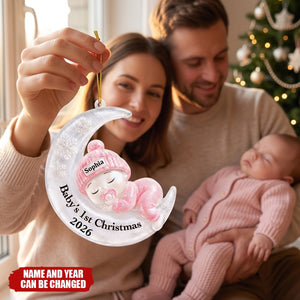 Baby's First Christmas, Personalized Acrylic Ornament, Gift For Parents