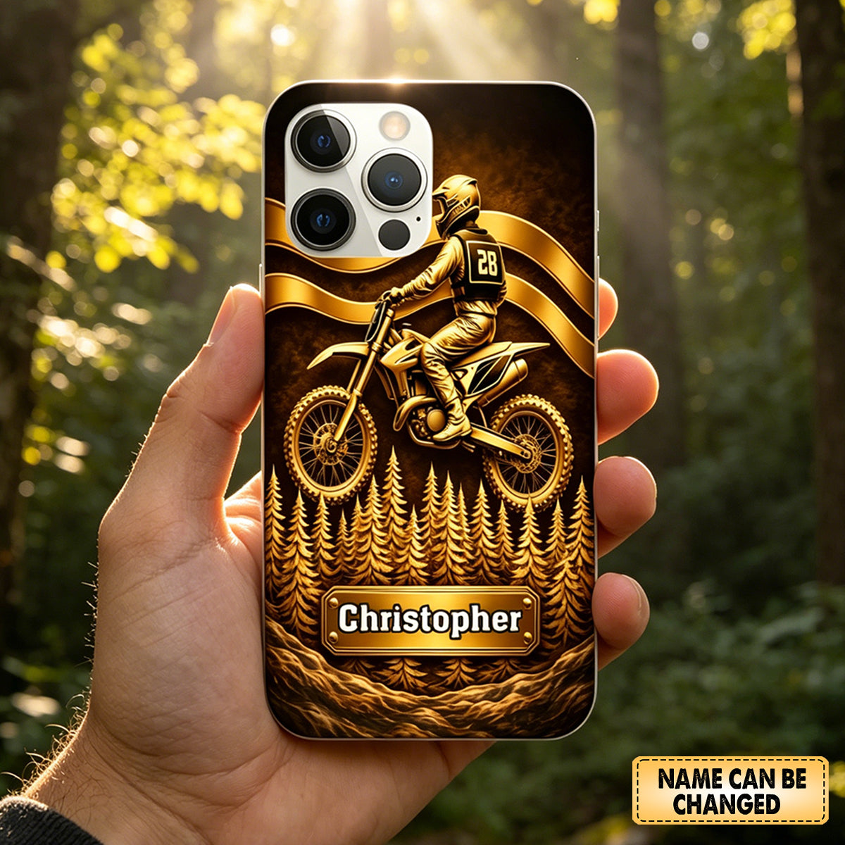 Customized Motocross Racer Phone Case, Gift For Motocross Racers, Lovers
