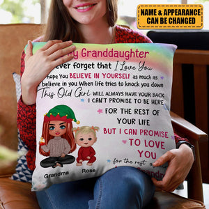 Birthday Gift For Granddaughter Grandson Pillow