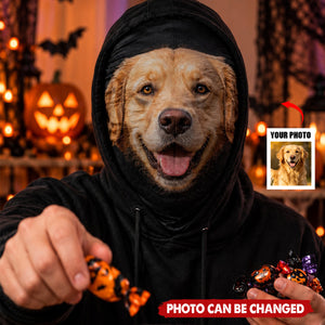 Custom Photo Balaclava Mask - Personalized Halloween Birthday Gifts For Dog Cat Lovers