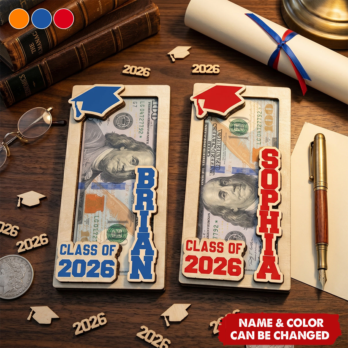 Class Of Graduation Gift - Personalized Money Holder