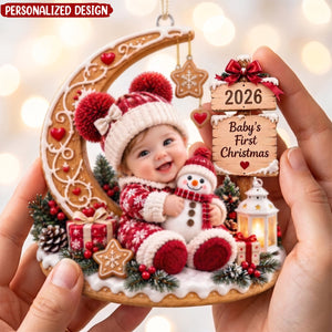 Personalized Baby First Christmas Ornament, Custom Baby Name Ornament