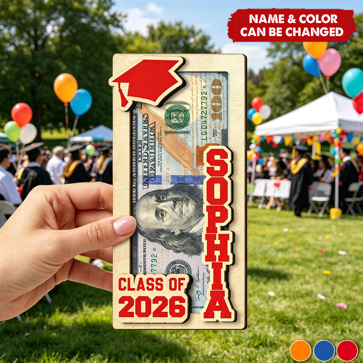 Class Of Graduation Gift - Personalized Money Holder