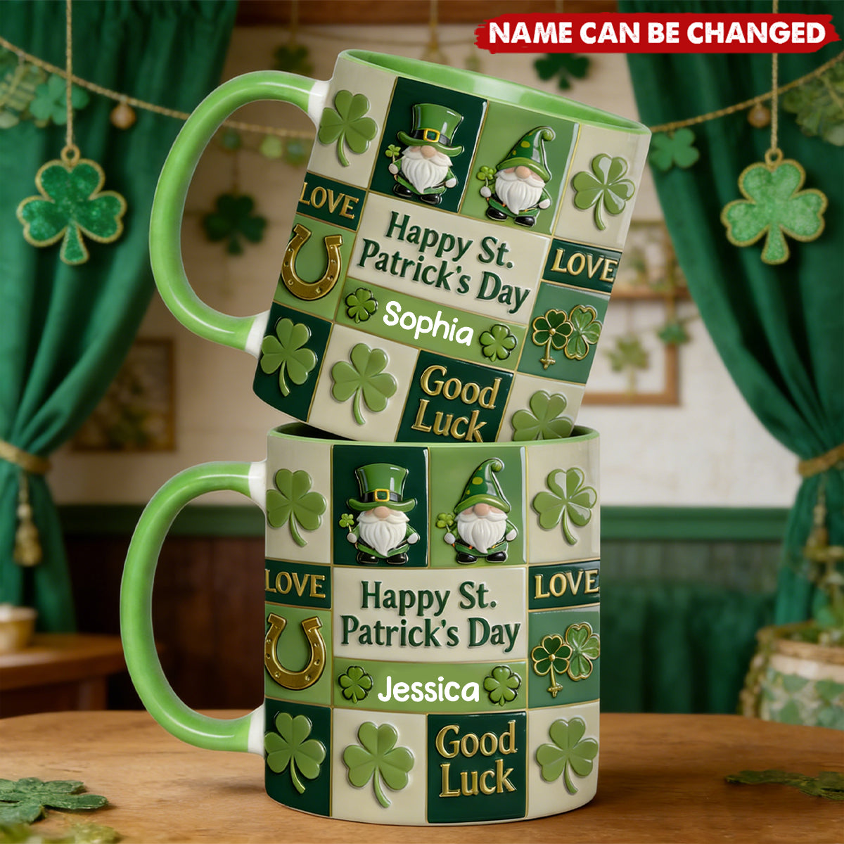 Happy St. Patrick's Day - Personalized Irish Accent Mug