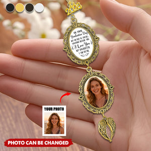 On Your Graduation Day My Heart Is There - Custom Graduation Tassel Photo Charm