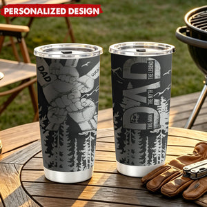 Father's Day Gifts, Forest With Kids' Names - Personalized 20oz Tumbler