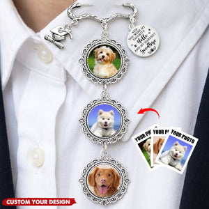 Custom Photo Once By My Side Forever In My Heart - Personalized Graduation Tassel Pin