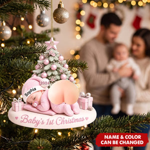 First Christmas Baby - Personalized Squishy Acrylic Ornament