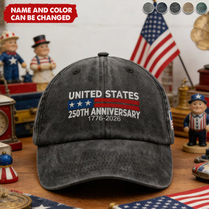 250 Anniversary USA - Personalized Flag Patriotic Classic Cap