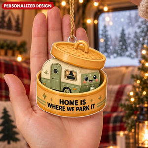 Personalized Cute Vehicle In Box Acrylic Christmas Ornament