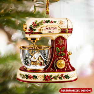 Christmas Baking Mixer - Personalized Acrylic Ornament