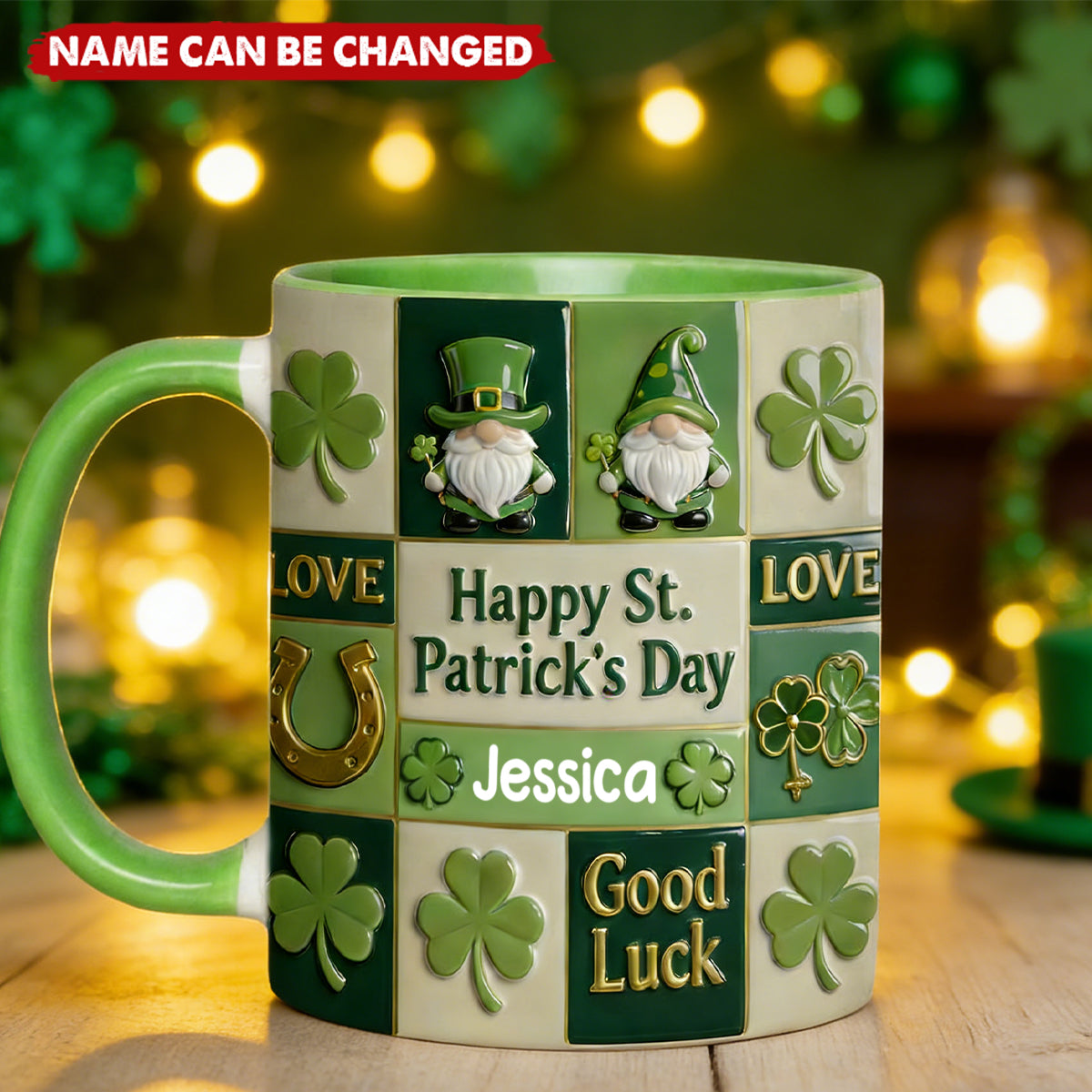 Happy St. Patrick's Day - Personalized Irish Accent Mug