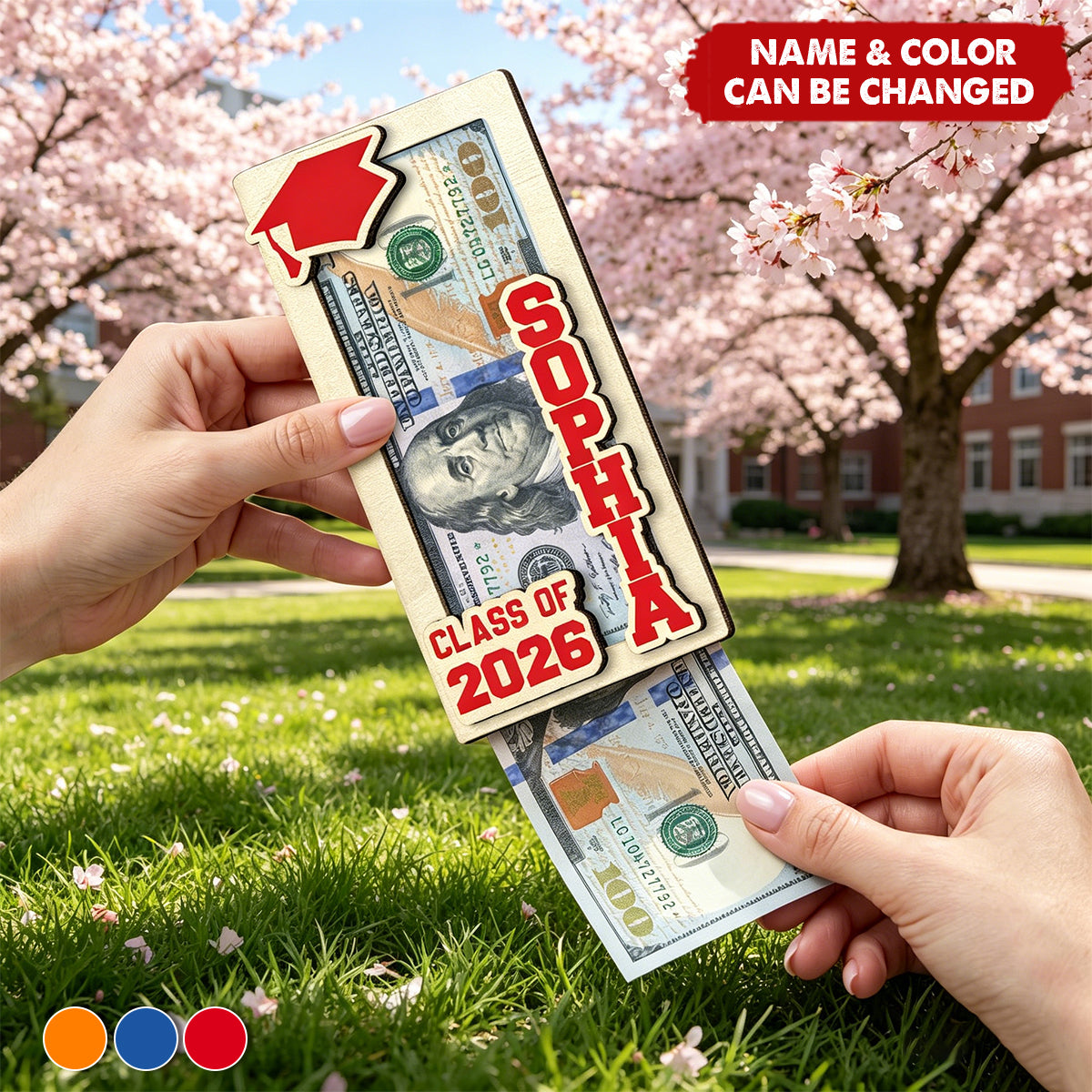 Class Of Graduation Gift - Personalized Money Holder