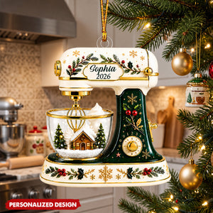 Christmas Baking Mixer - Personalized Acrylic Ornament