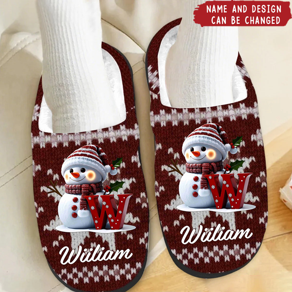 Merry Christmas - Personalized Slippers