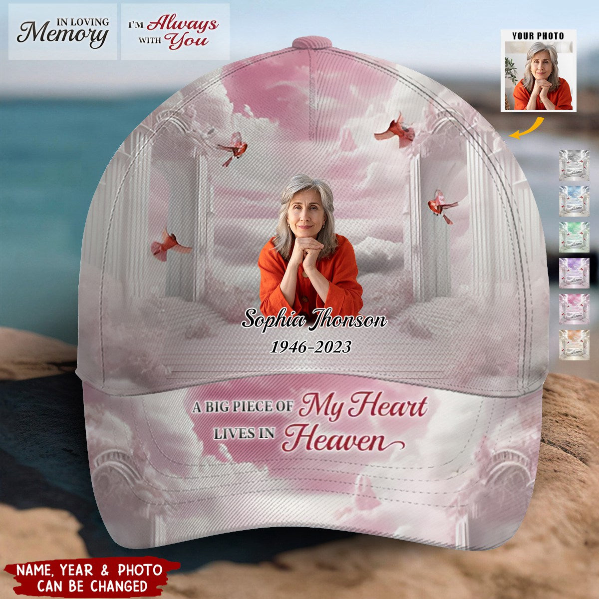 In Loving Memory - Memorial Personalized All Over Print Classic Cap