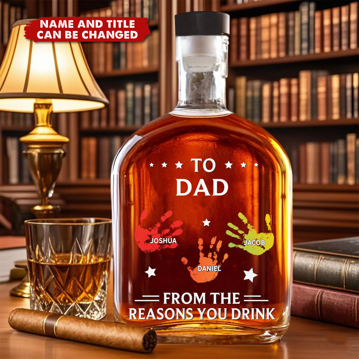 To My First And Forever Hero - Personalized Custom Whiskey Bottle - Father's Day, Gift For Dad, Grandpa