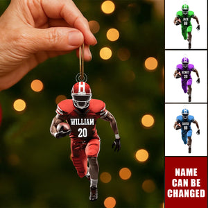 Personalized American Football Player Ornament-Gift For American Football Player